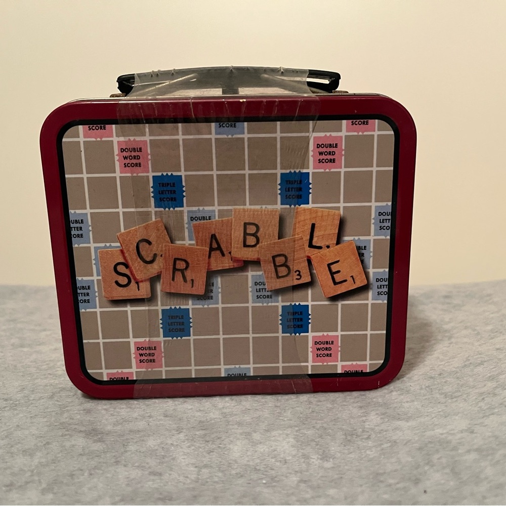 SEALED -Scrabble Themed Mini Lunch Box